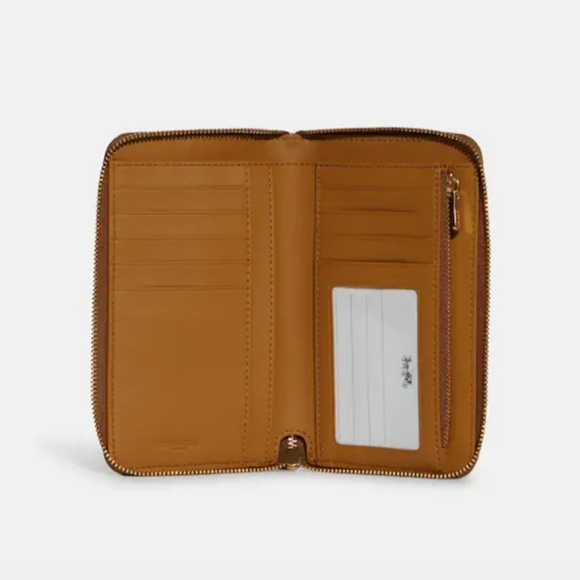 Coach Medium zip wallet Embroidery Collection - Picture 7 of 9